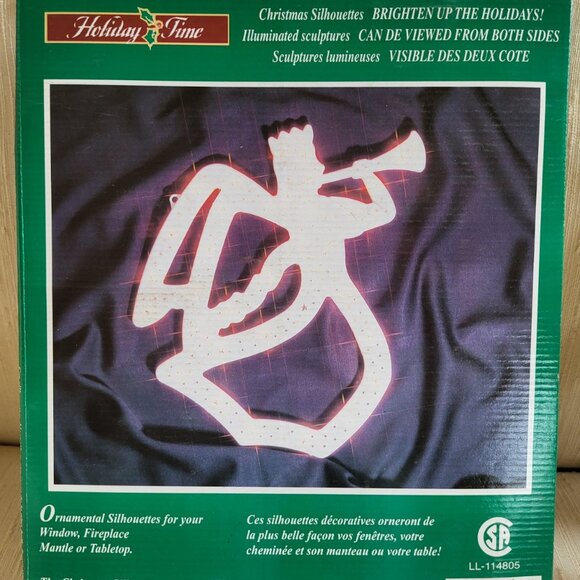 Vintage Christmas Lights - Angel Silhouette - Window Display - Retro Christmas - Picture 6 of 14